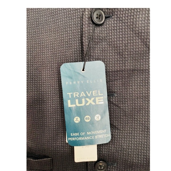 NWT Perry Ellis‎ Gray Slim Fit Sleeveless Suit Vest Men's Size XXLarge - Picture 7 of 10